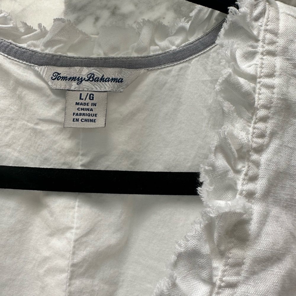Tommy Bahama White Ruffled Dress - Picture 2 of 4